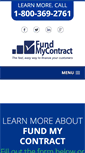 Mobile Screenshot of fundmycontract.com